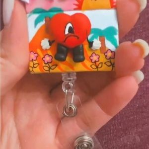 Bad Bunny badge re id holder